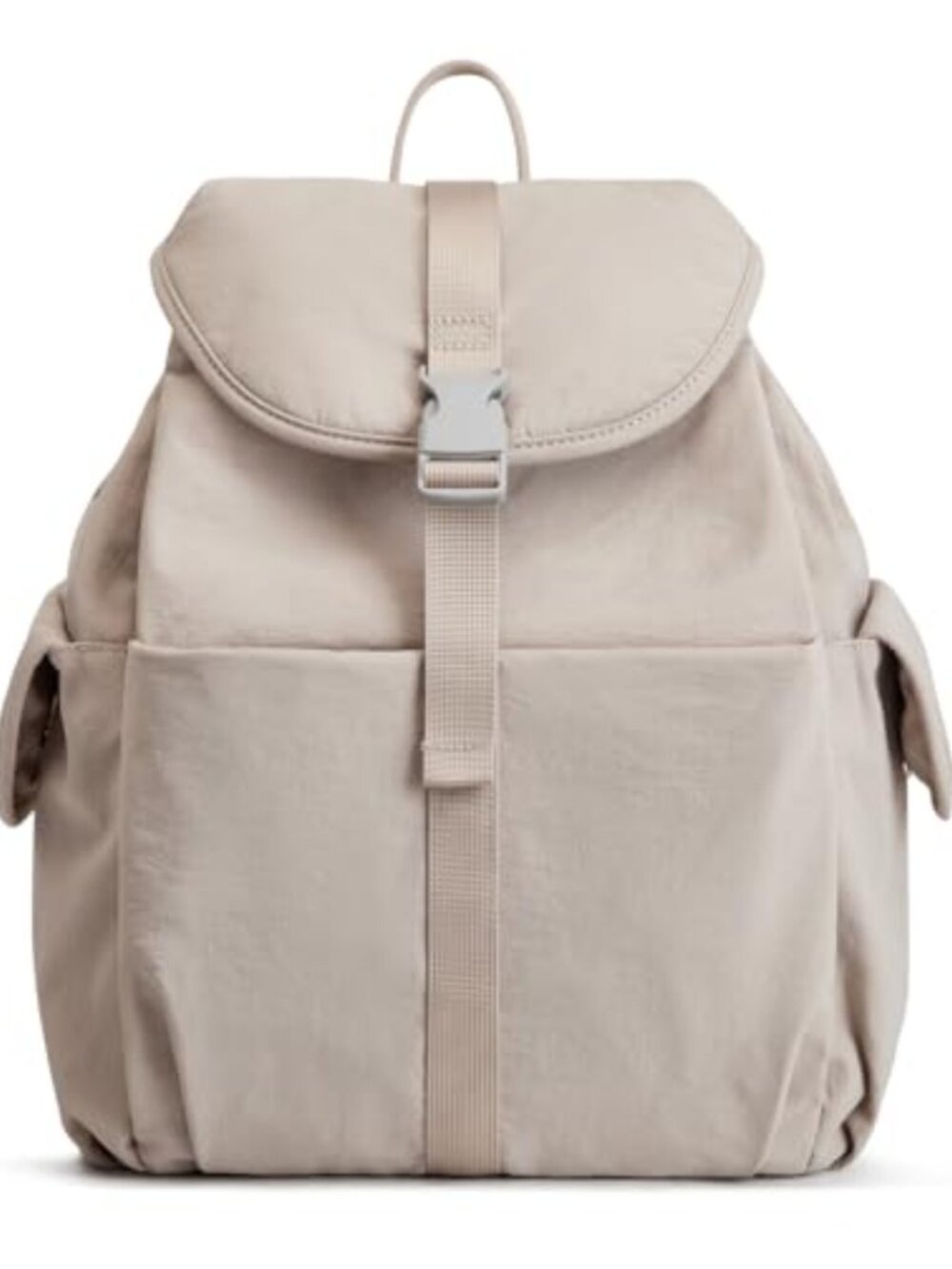 Nylon Casual Daypack Small Backpack Drawstring Flap Work Travel Campus